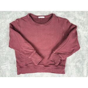 AGOLDE Premium Crewneck Sweatshirt Burgundy Size S